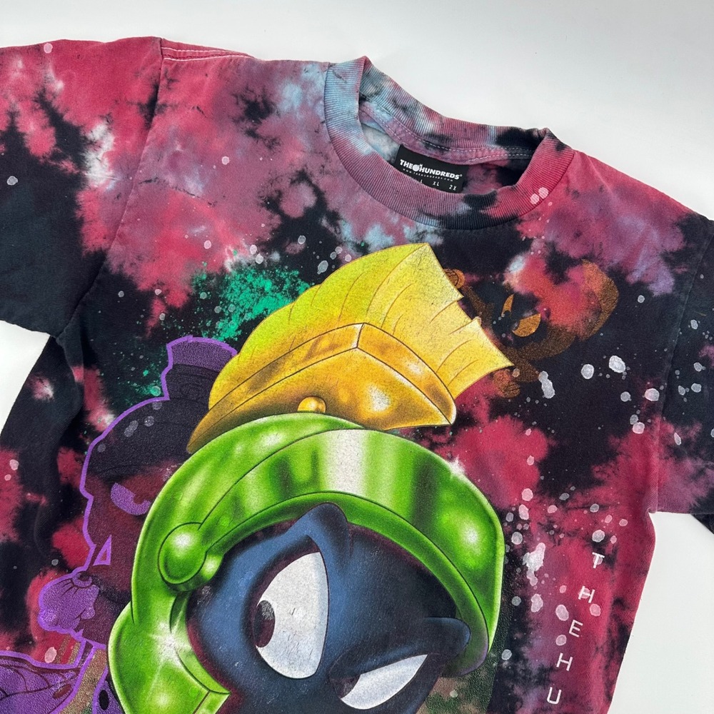 Marvin the Martian x The Hundreds Looney‎ Tunes Tie Dye Graphic Shirt Mens Small